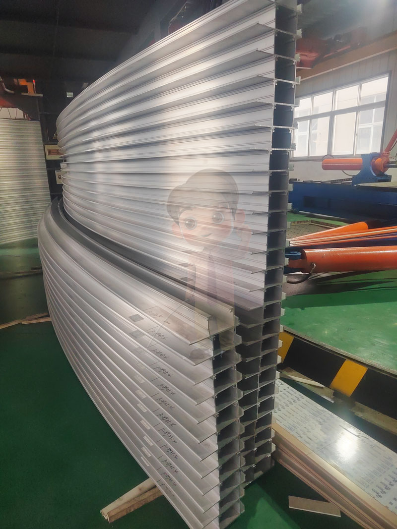 單元式幕型材拉彎