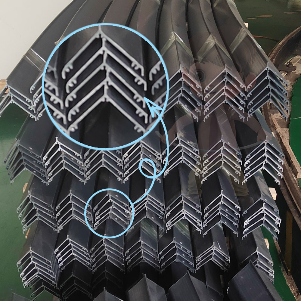 人字形鋁百葉片拉彎